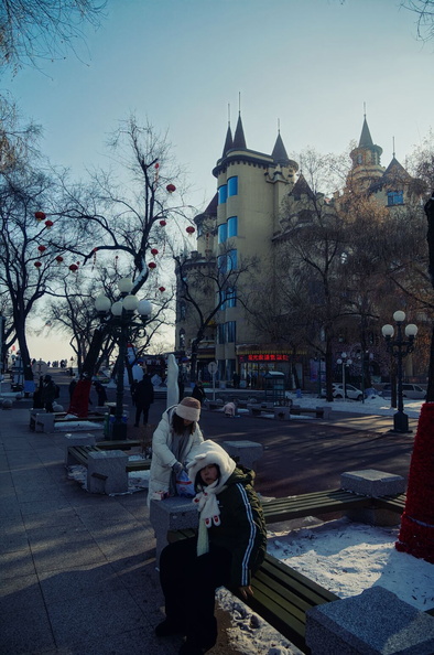 A Chilly Day at Harbin Ice and Snow Festival
