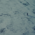 Aerial View of an Empty Snowy Area