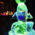 Frozen Sculpture Art Installation at Night
