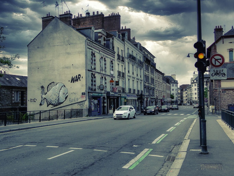 Street Art in Rennes, France: A Vivid and Urban Scene