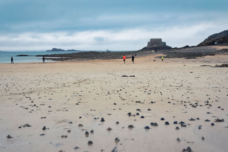 Lonely Coastal Adventure: A Tranquil Beach Encounter