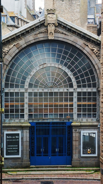 Historic French Building with Distressed Facade
