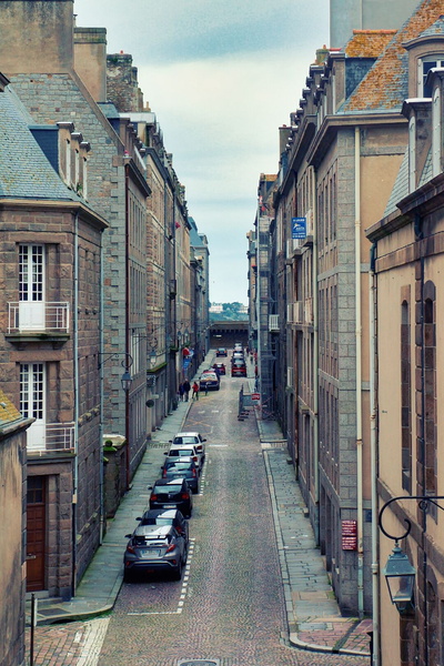 Narrow Alleyway of a European City