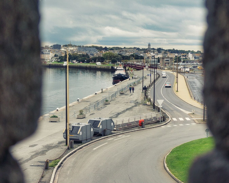 Saint-Malo Harbour: A View from Above Amidst Construction