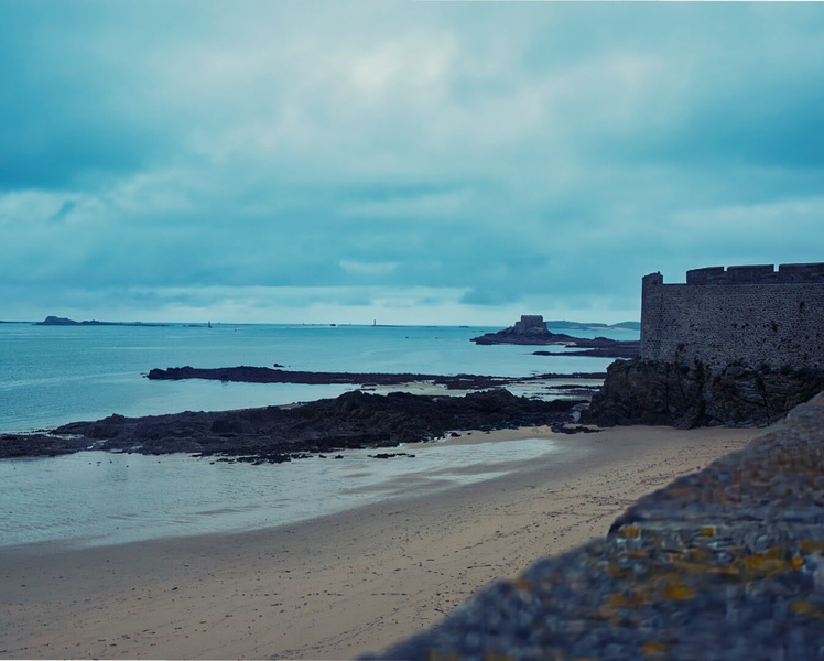 Rocky Coastline at Saint-Malo, France