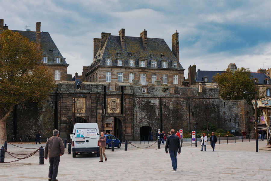 Historic Saint-Malo Fortress in France