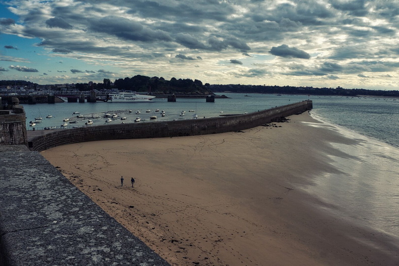 Serene Beach at Saint-Malo, France