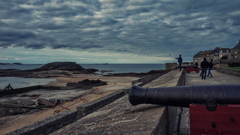 The Old Coastal Fort at St. Malo, France