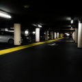 Nighttime in Annecy: Tranquility of an Empty Parking Lot