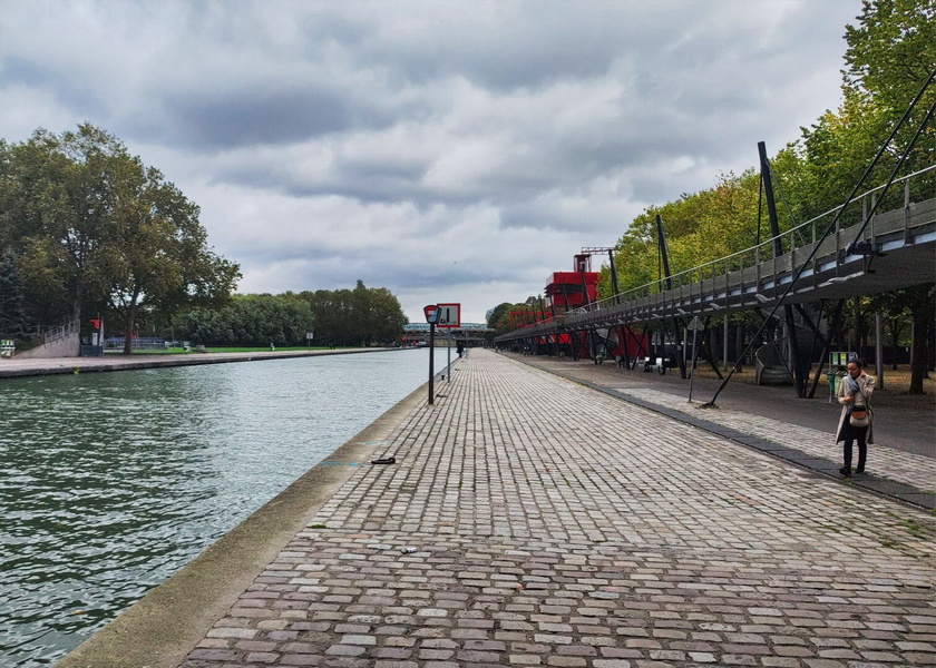 Serene Canal Walkway