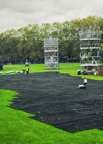 Construction Site Transitioning to Event Venue