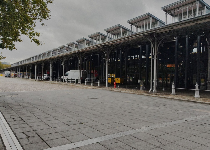 A Rainy Day at the Paris Train Station