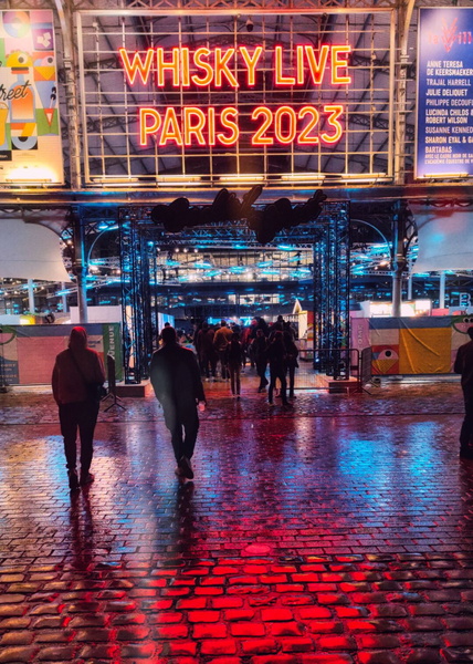 Nighttime at Whisky Live 2021 Paris