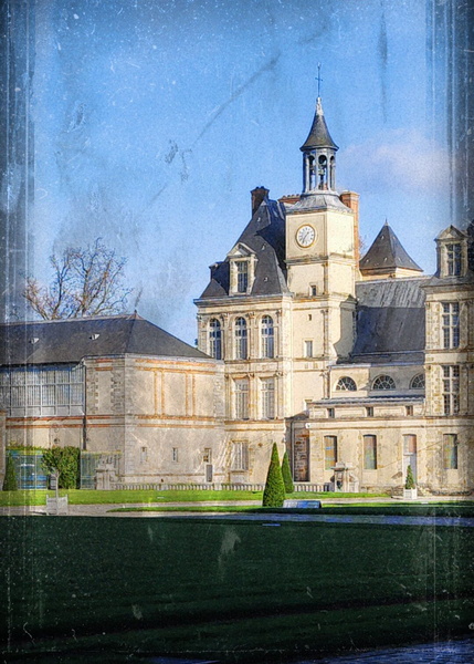 French Chateau with Clock Tower