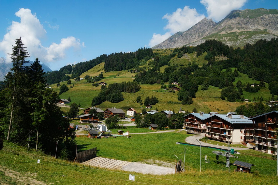 Charming Alpine Village in the French Alps