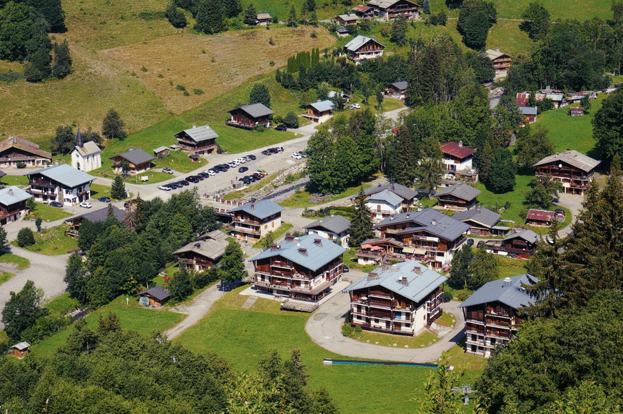 Tranquil Village in the French Alps
