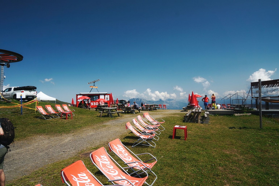 Chalet with Beach Chairs in Alpine Town