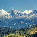 Scenic Alpine View with Majestic Mountains