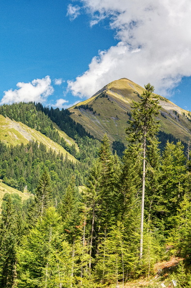 Serene Alpine Landscape with Majestic Mountains