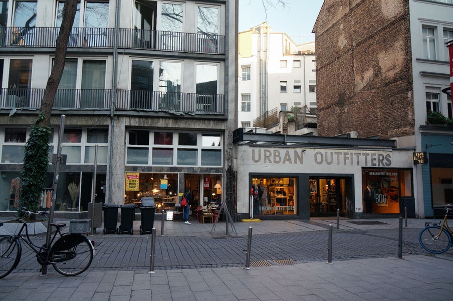 Urban Scene: A Street Corner in Cologne