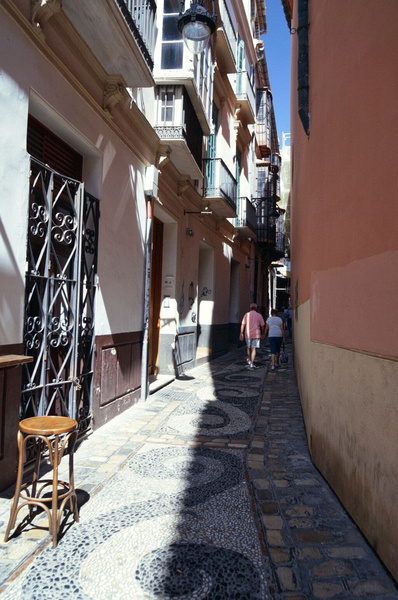 Narrow Alleyway in the Heart of an Old European Town