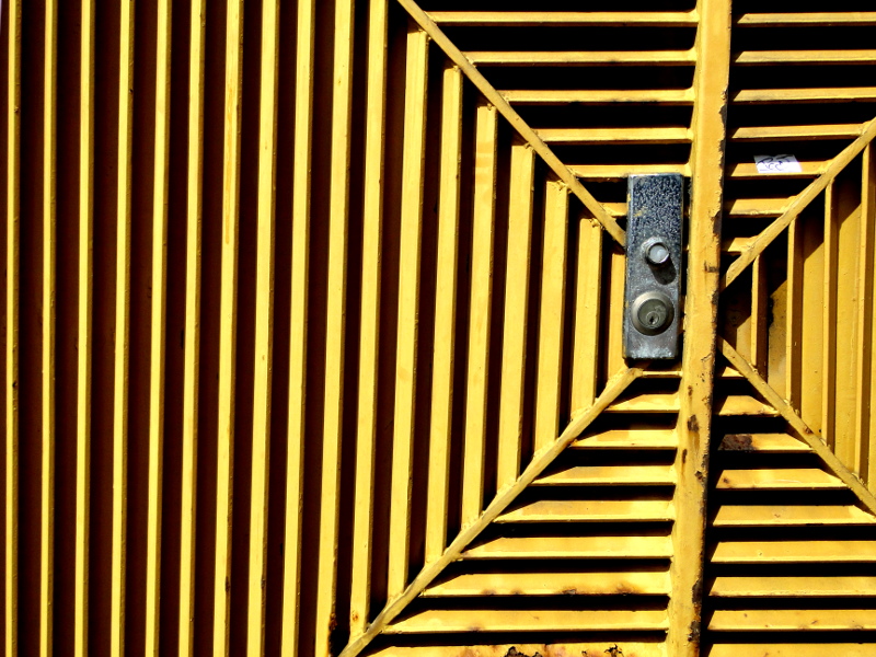 Closed Metal Door