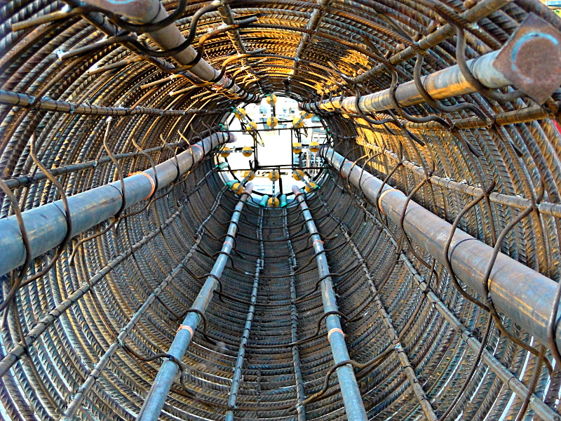 Architectural Marvel: A Spiral Metal Structure