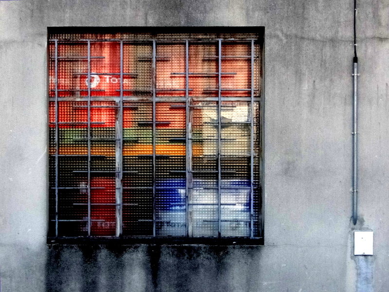 Forgotten Windows of Abandoned Warehouse