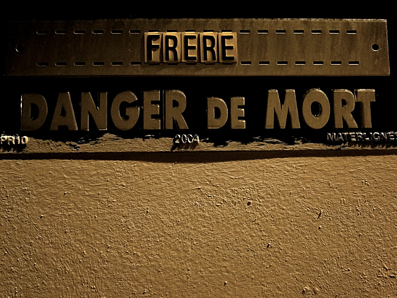 Caution Sign in French, Bordeaux
