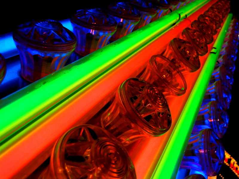 Vintage Arcade Game: A Blur of Colors in Bordeaux, France
