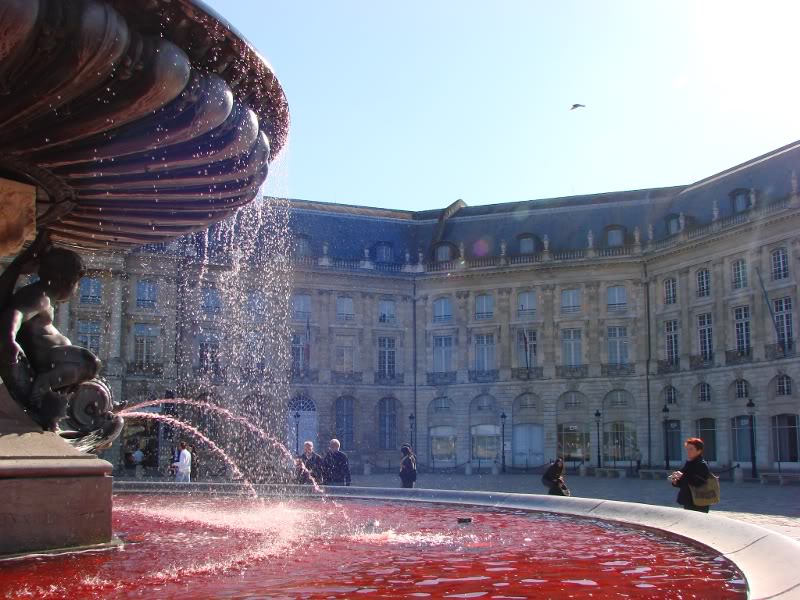 Vibrant Fountain in Bordeaux, France