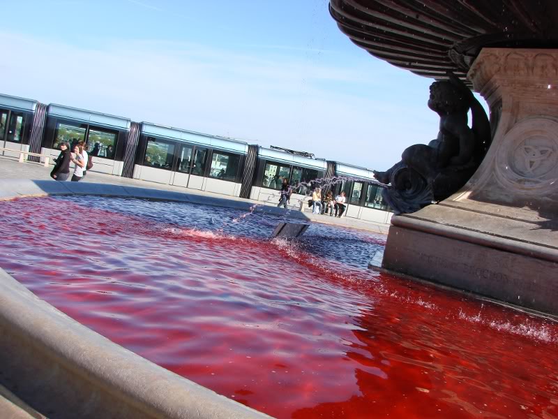 The Bloody Fountain: A Vivid Art Experience in a European City